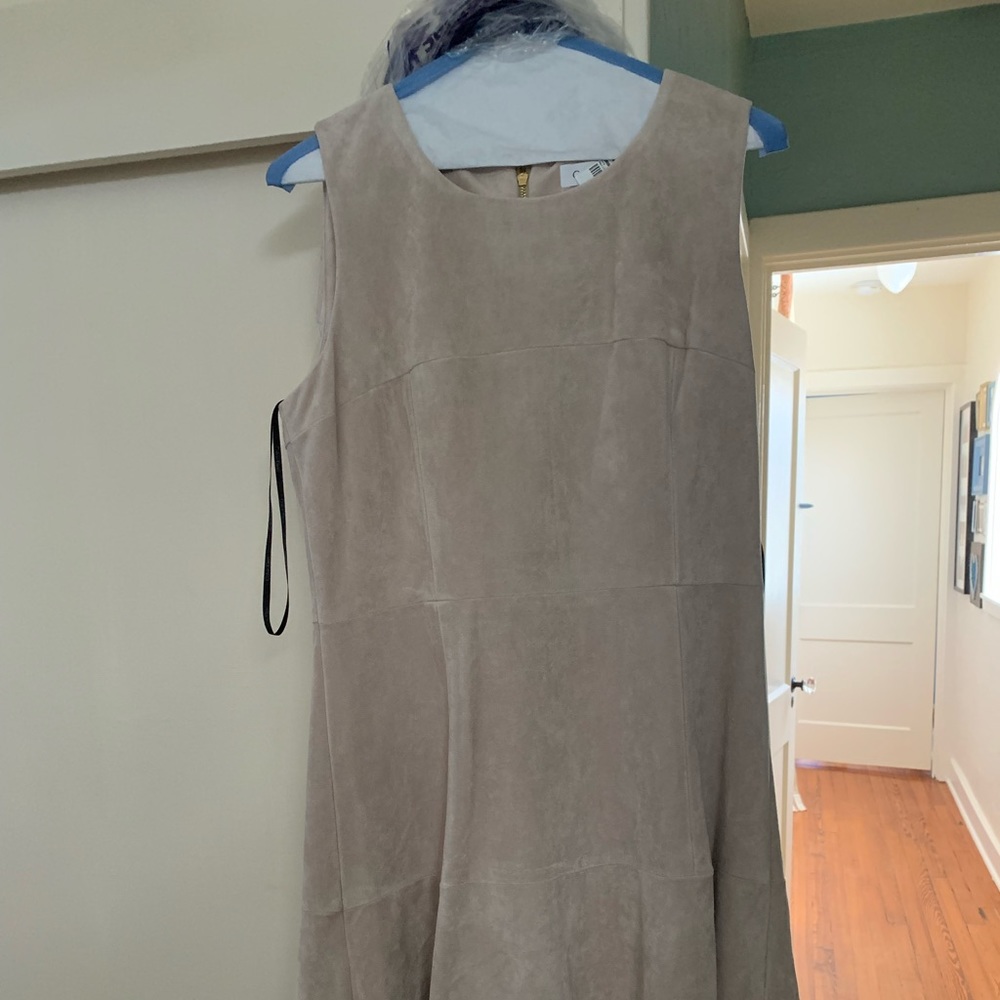 Calvin Klein faux suede dress